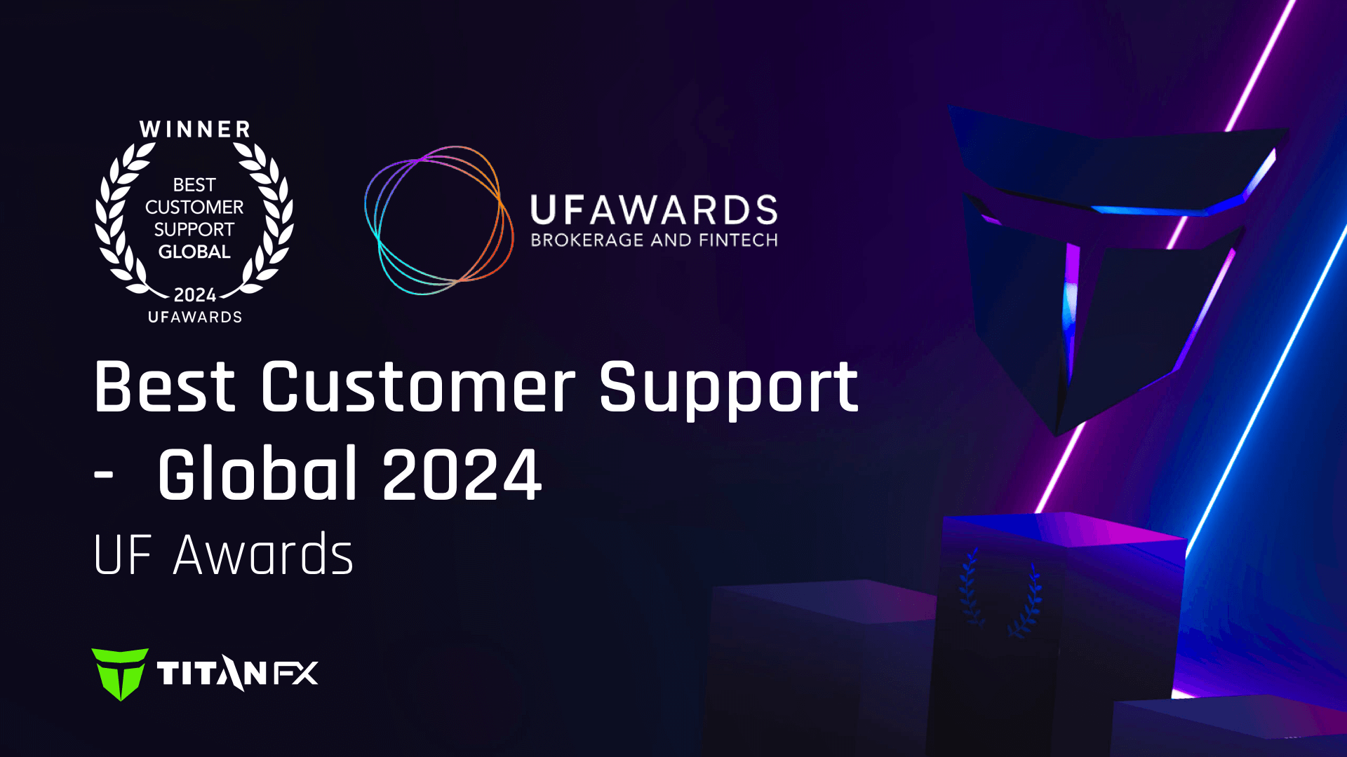 Titan FX clinches third UF Awards for Best Customer Support
