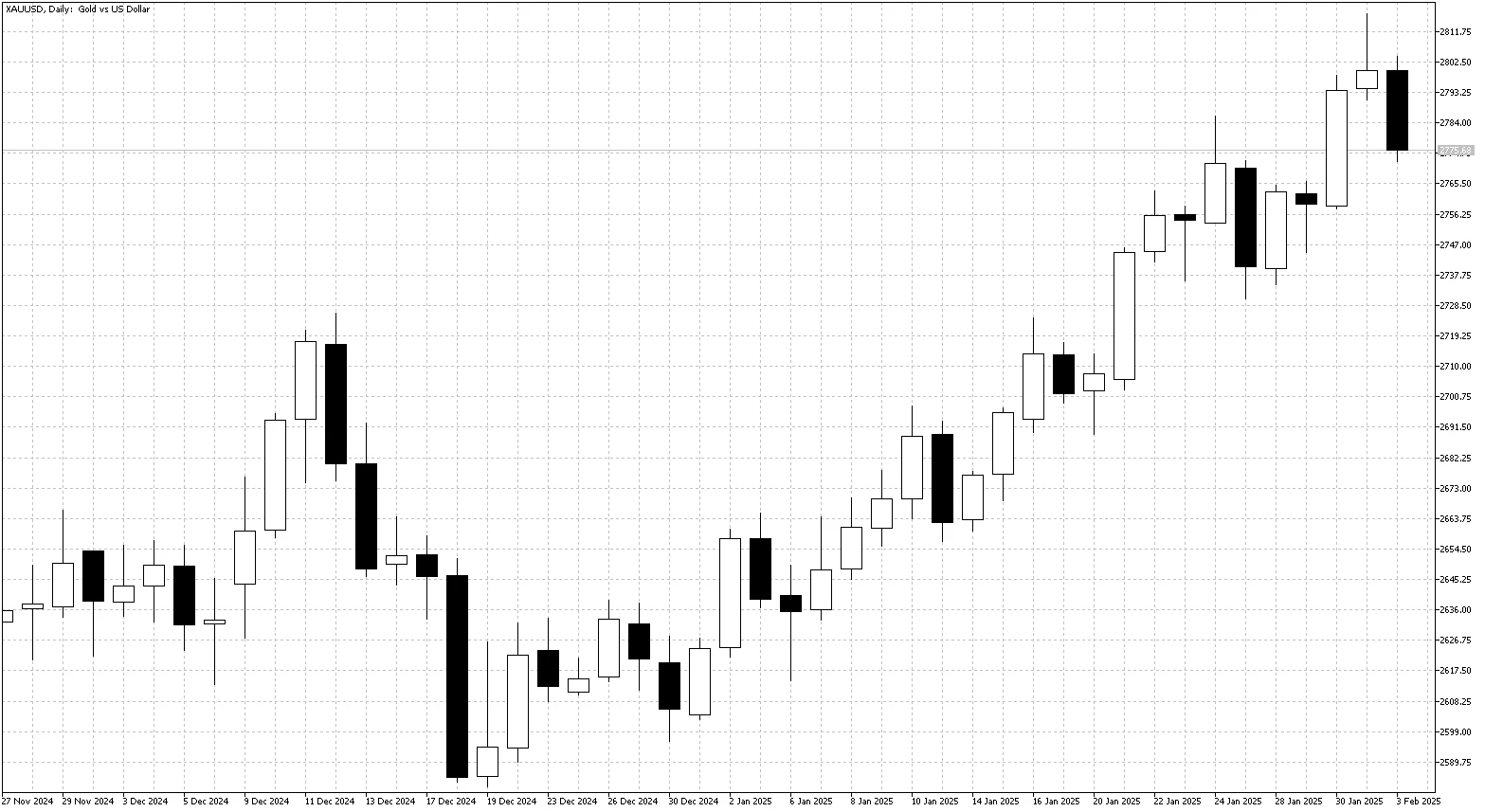 Gold Daily Chart Feb 3