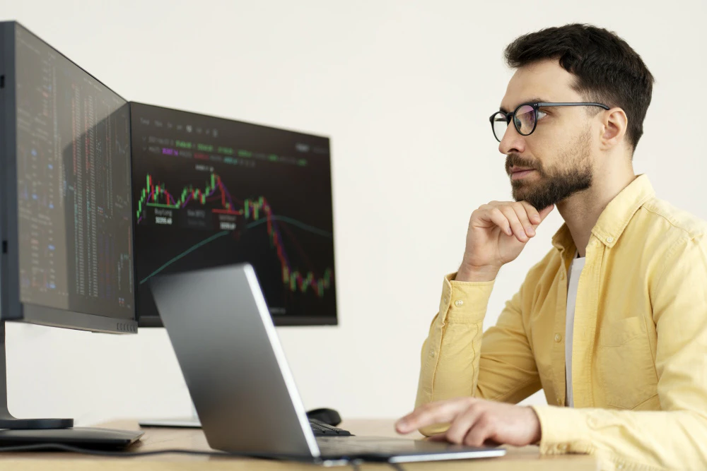 Trader staying calm during a profitable period