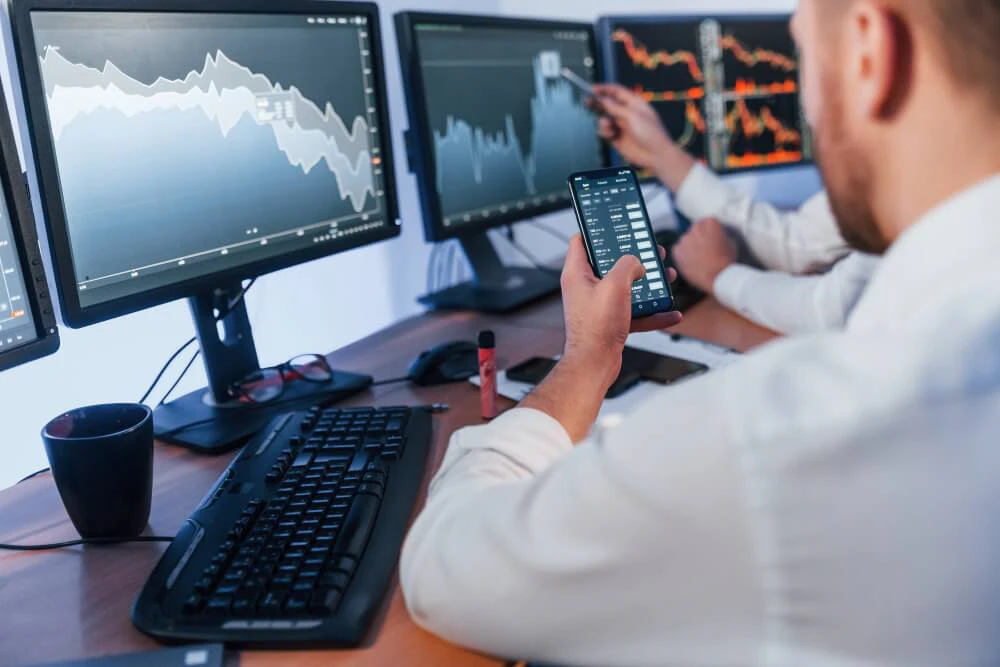 Calm trader managing losses and staying disciplined