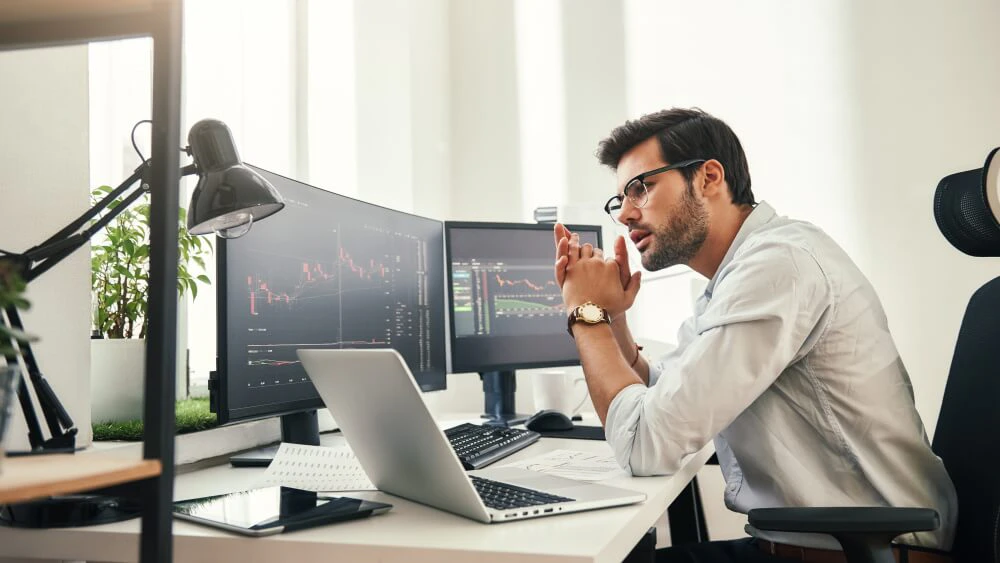 Trader stressed from overtrading and making too many impulsive trades