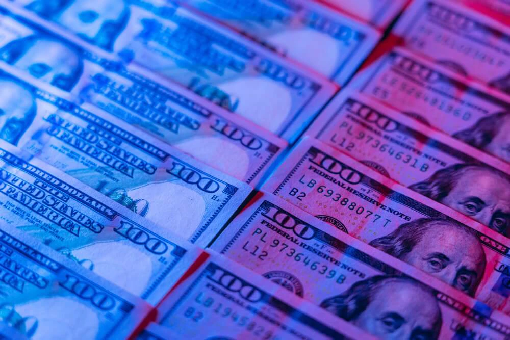 USD Index chart showing dollar strength against major currencies