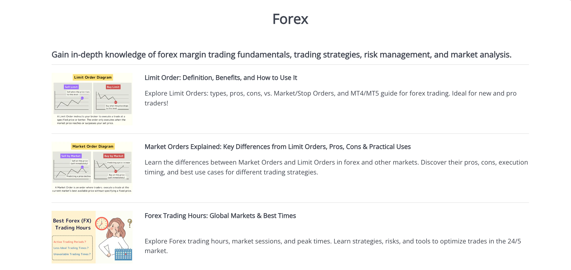 Forex Learning Page
