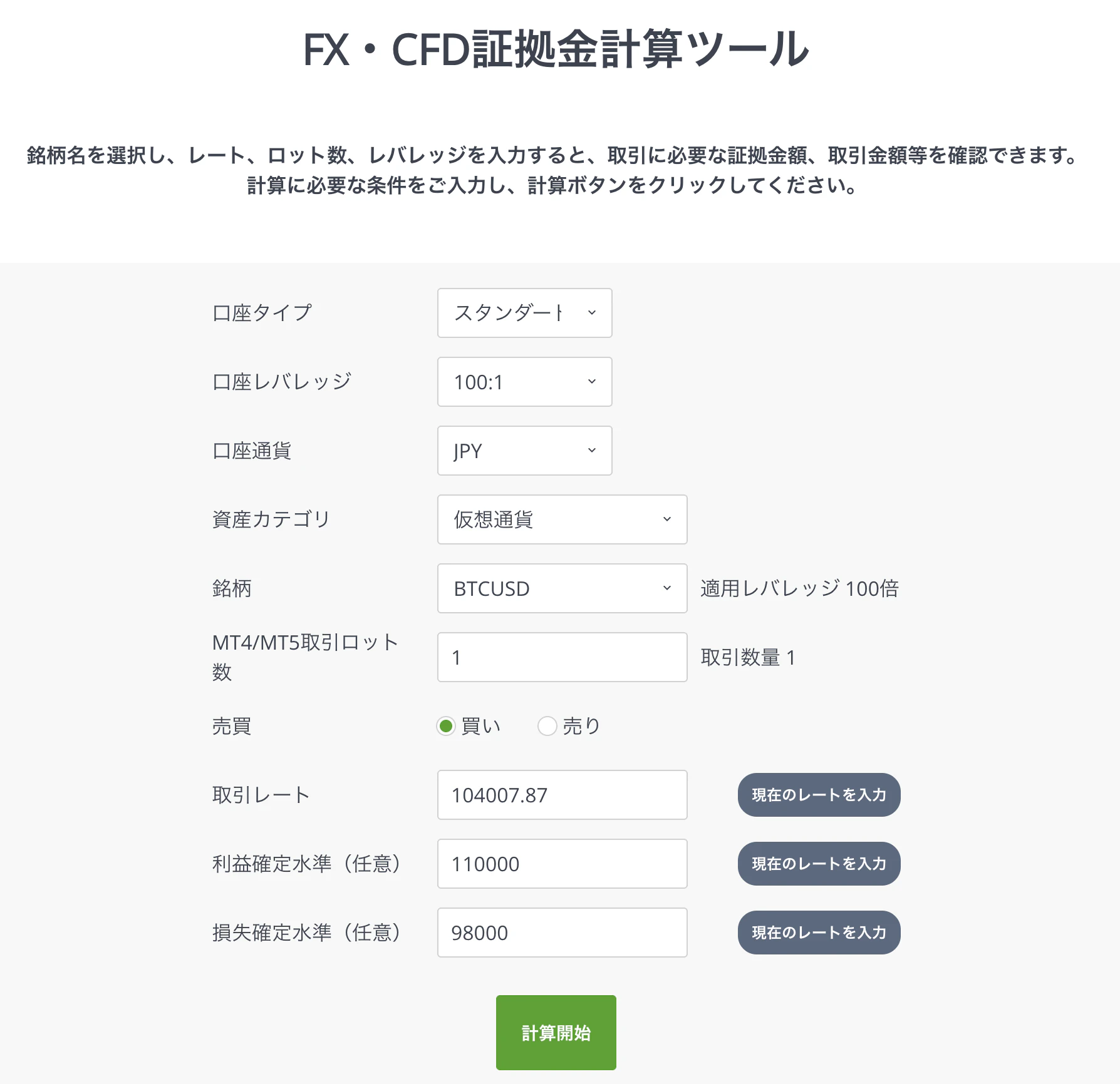 Margin Calculator Jp1