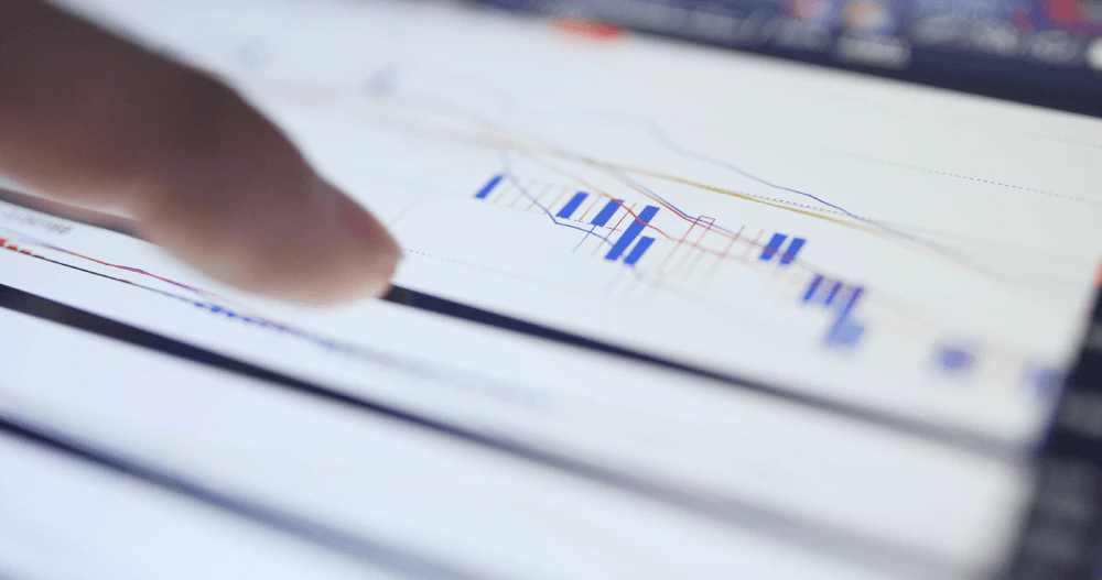 Forex trader staying calm and disciplined during volatile market conditions