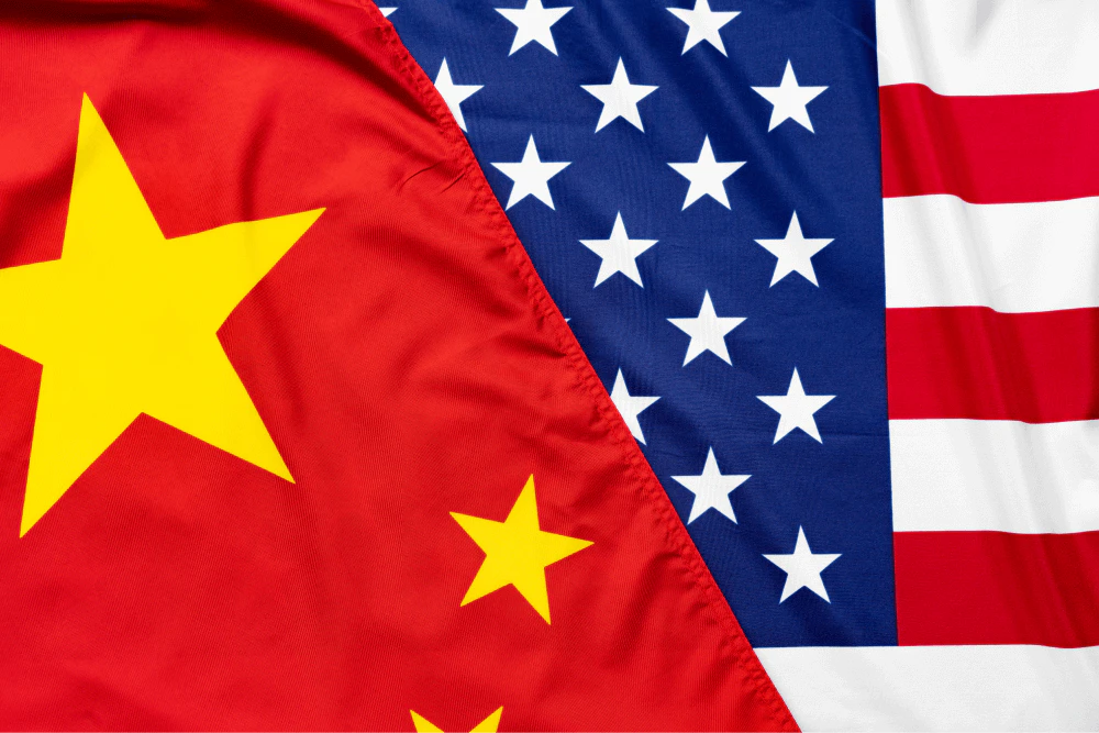 US China Flag
