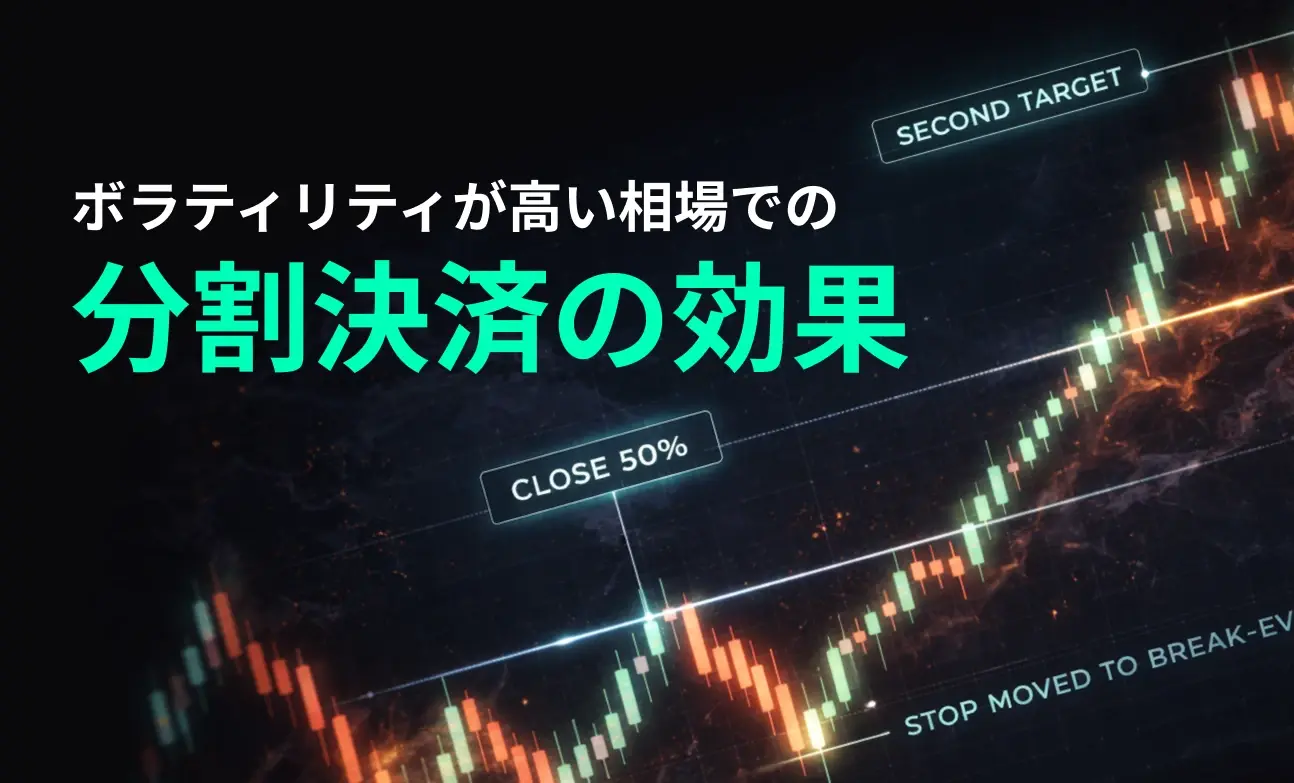 ボラティリティが高い相場での分割決済の効果