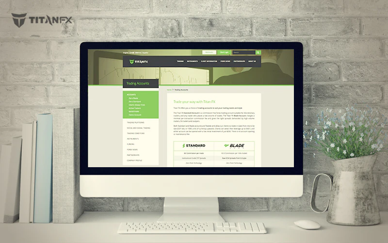 titanFX account types